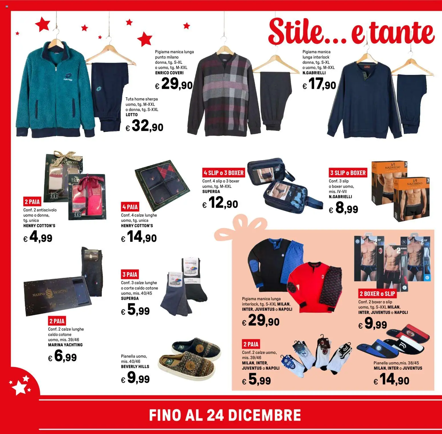 Volantino Iper del 14.11.2025 | Pagina: 38 | Prodotti: Pigiama, Slip, Boxer