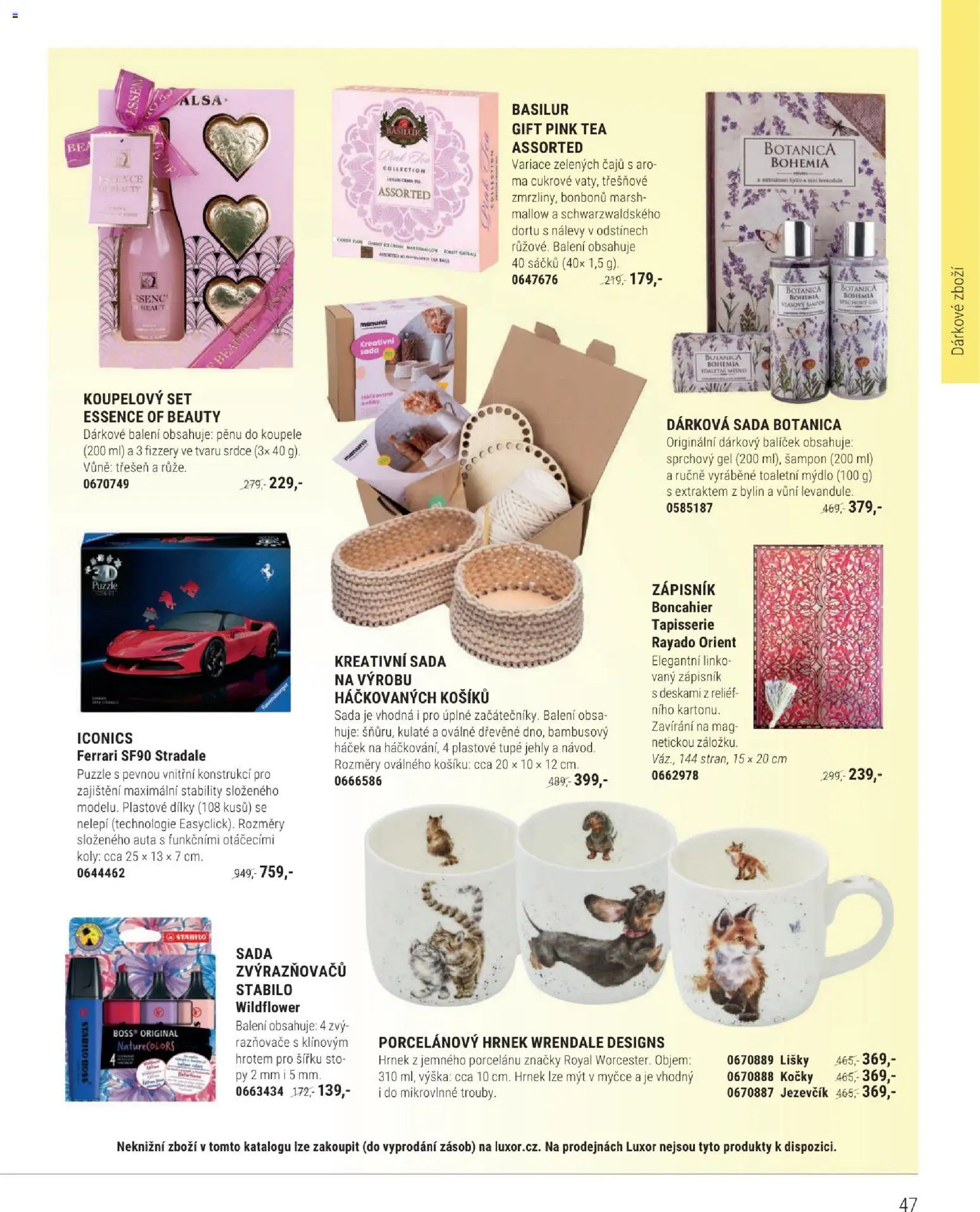 Knižní klub leták od 01.03.2026 | Strana: 47 | Produkty: Mýdlo, Zápisník, Puzzle, Essence