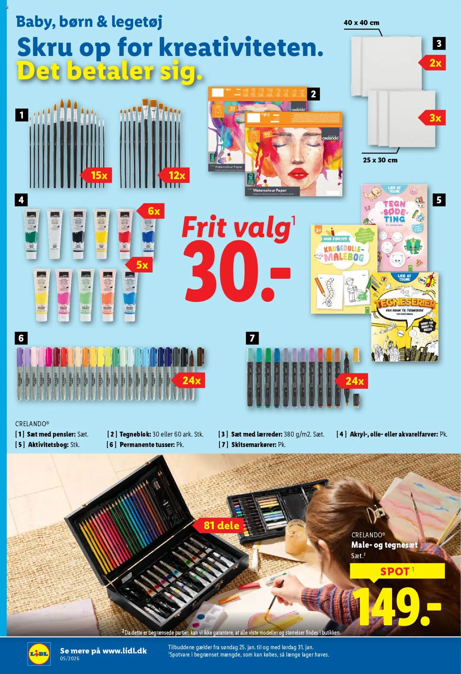 Lidl tilbudsavis – gyldig fra 25.01.2026 | Side: 21 | Produkter: Olie, Søm, Pensler