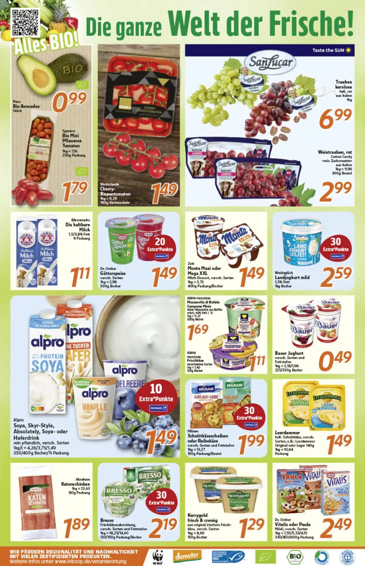 Inkoop Prospekt 	 - gültig ab dem 28.07.2025 | Seite: 2 | Produkte: Musli, Milch, Trauben, Alpro
