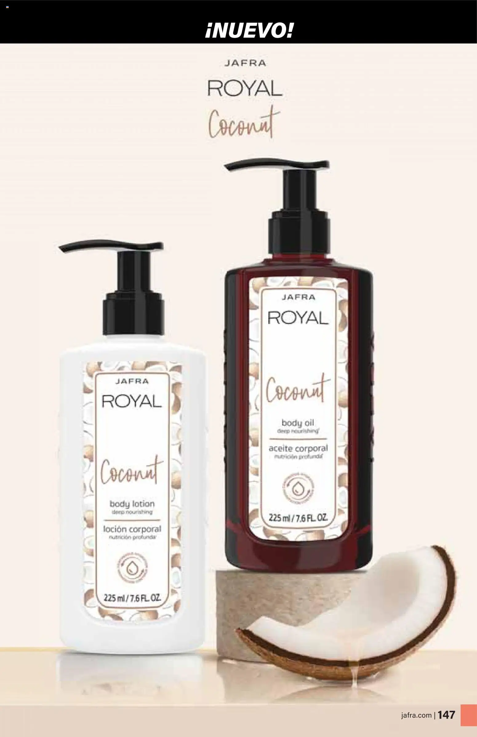 JAFRA - Catálogo de productos Primavera/Verano 2026 │ válido desde el 01.02.2026 | Página: 147 | Productos: Loción corporal, Aceite, Aceite corporal, Body