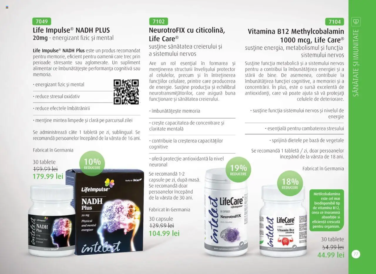 Life Care catalog - Aprilie/Octombrie – valabil de la 01.04.2025 | Pagină: 79 | Produse: Tabletă
