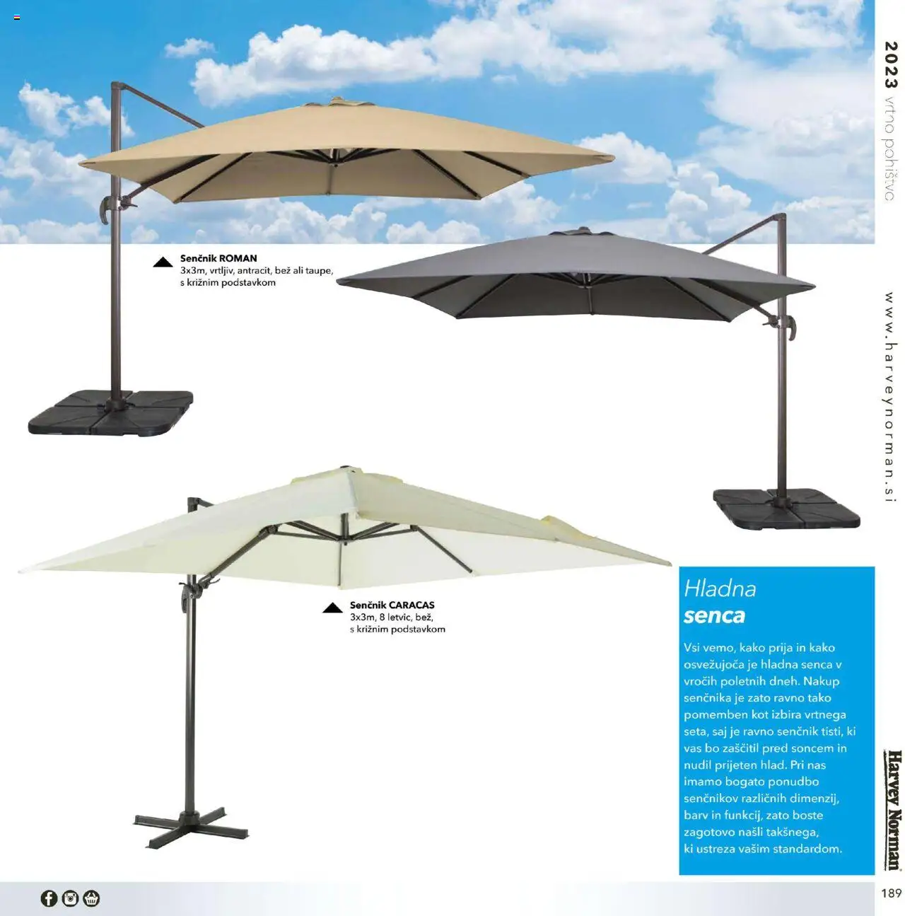 Harvey Norman - Katalog - Vrtno pohištvo │ velja od 01.03.2023 | Stran: 189