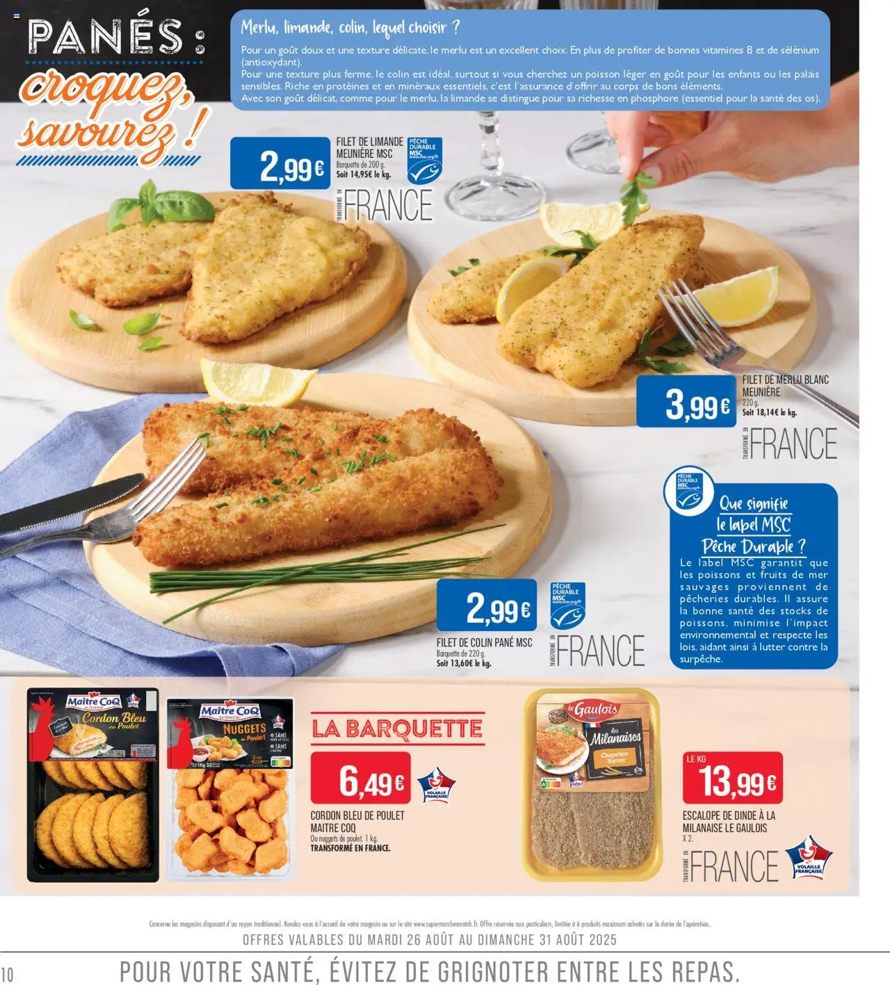  | Page: 10 | Produits: Pêche, Volaille, Poisson, Chapelure