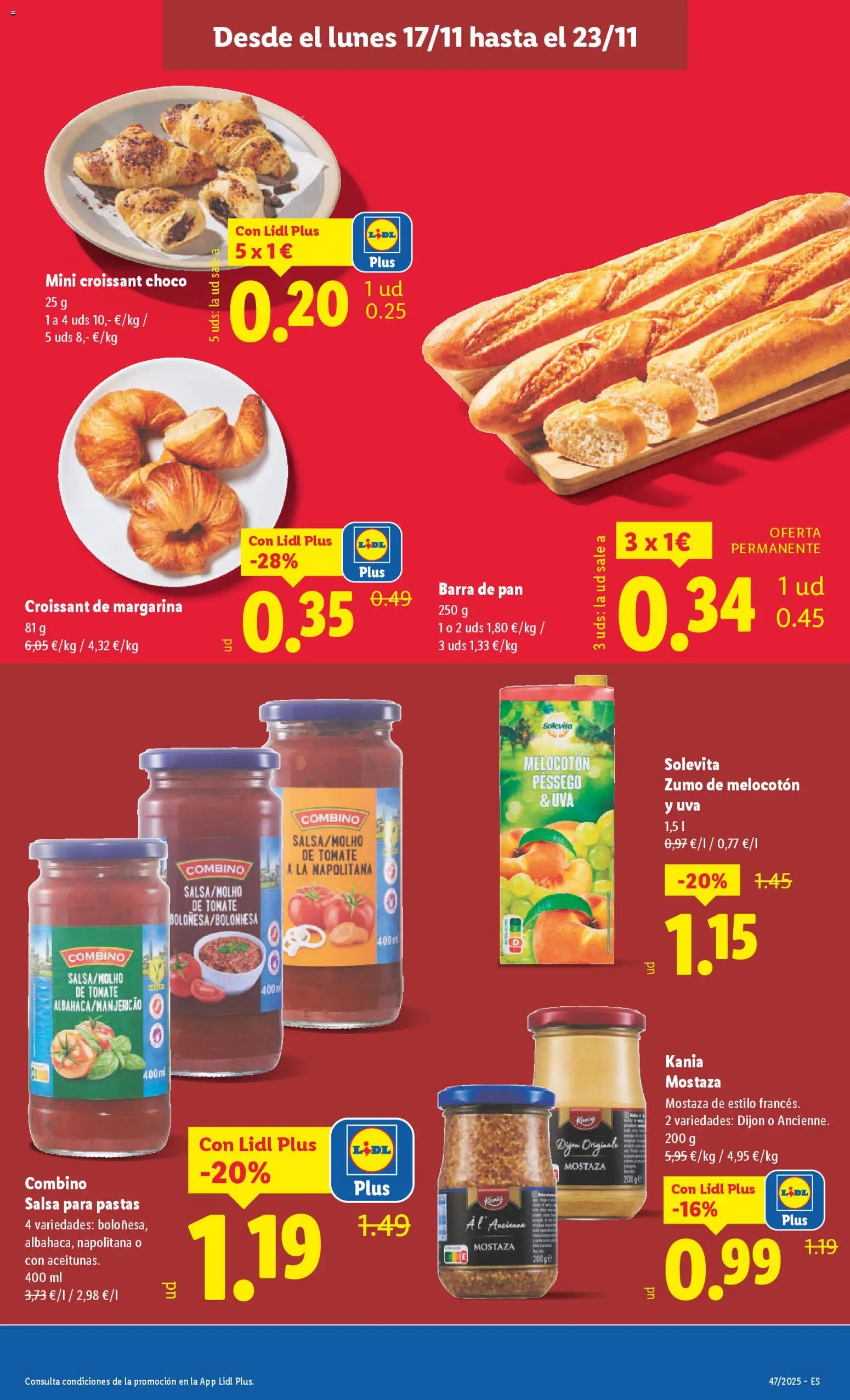 Lidl folleto │ válido desde el 17.11.2025 | Página: 15 | Productos: Pan, Chocolate, Croissant, Ροζ πιπέρι