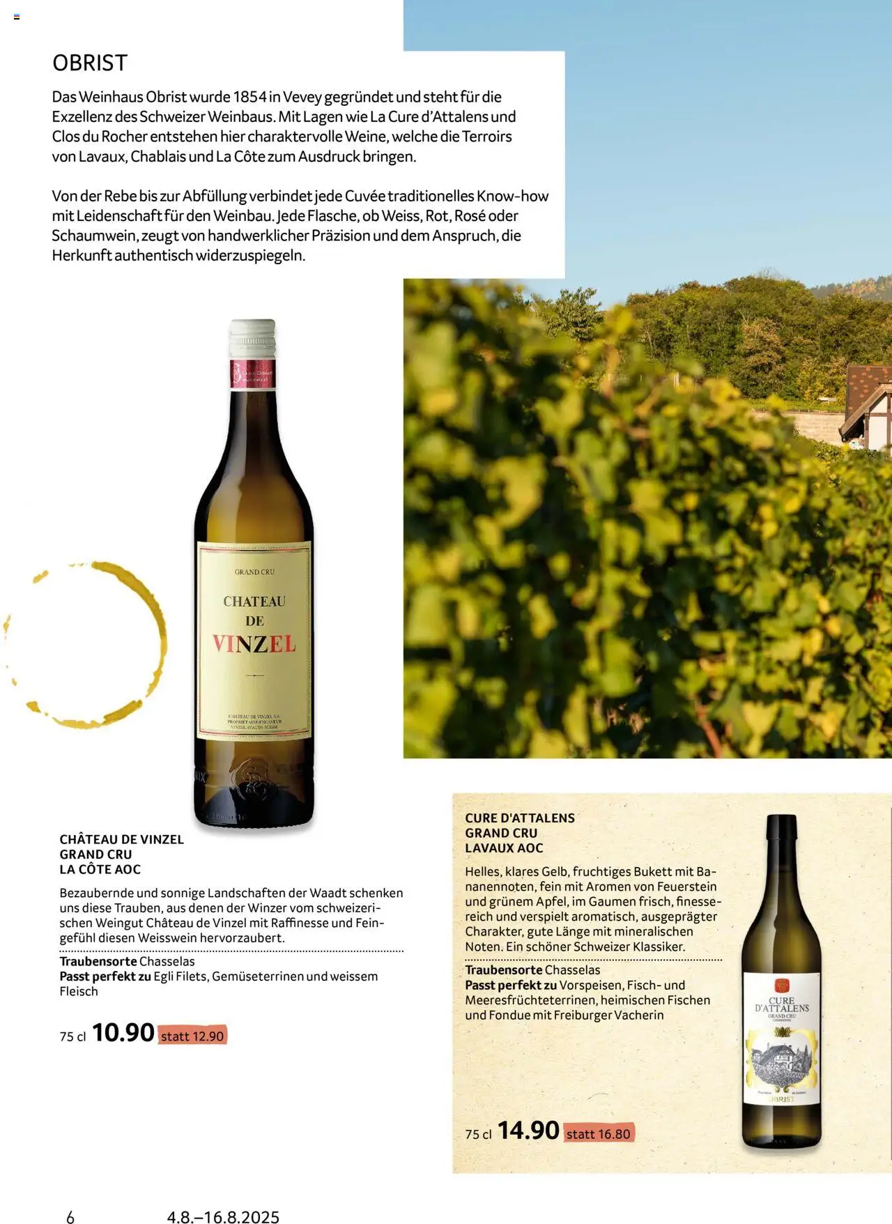 Prodega Aktionen Enoteca ab 04.08.2025 | Seite: 6 | Produkte: Weißwein, Fisch, Fondue