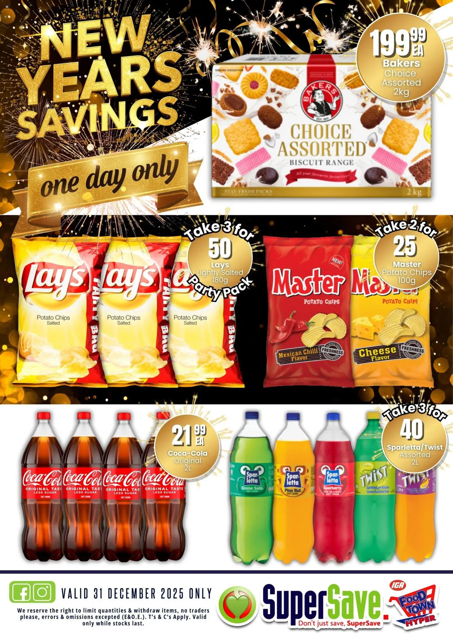 New Super Save catalogue – valid from 31.12.2025 | Page: 1 | Products: Cheese, Chips, Sugar, Chilli