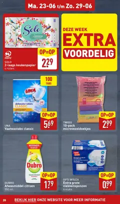  | Pagina: 20 | Producten: Citroen, Ostyalap, Keukenpapier, Afwasmiddel