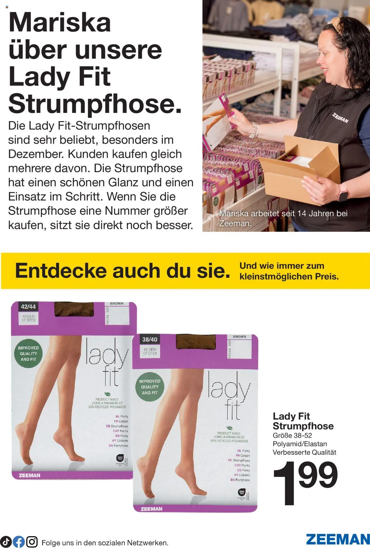 Zeeman Prospekt 	 - gültig ab dem 23.08.2025 | Seite: 25 | Produkte: Strumpfhose