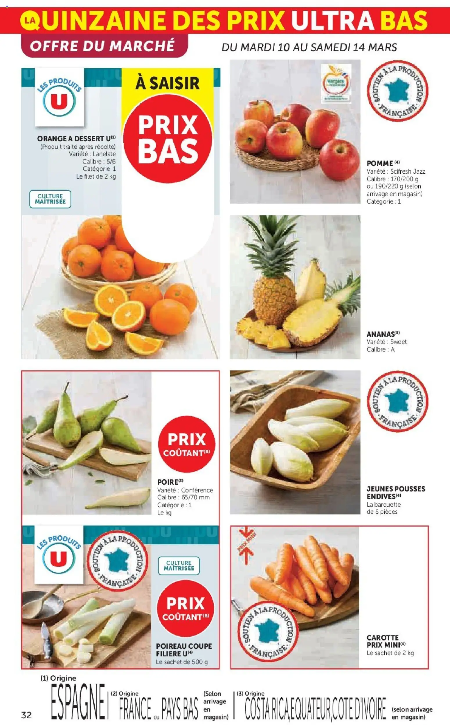 {H1} | Page: 32 | Produits: Orange, Pomme, Poireau, Carotte