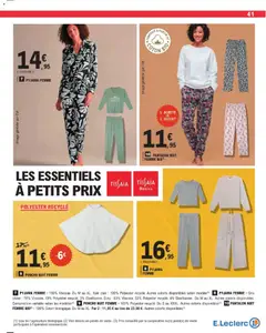 E.Leclerc - Prévisualisation de PYJAMA FEMME, 100% Viscose. Du M au XL. valide à partir de 20.01.2026 | Page: 41