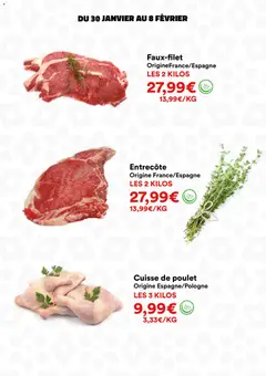 Hmarket - Prévisualisation de Hmarket catalogue valide à partir de 30.01.2026 | Page: 2 | Produits: Entrecôte, Cuisse de poulet