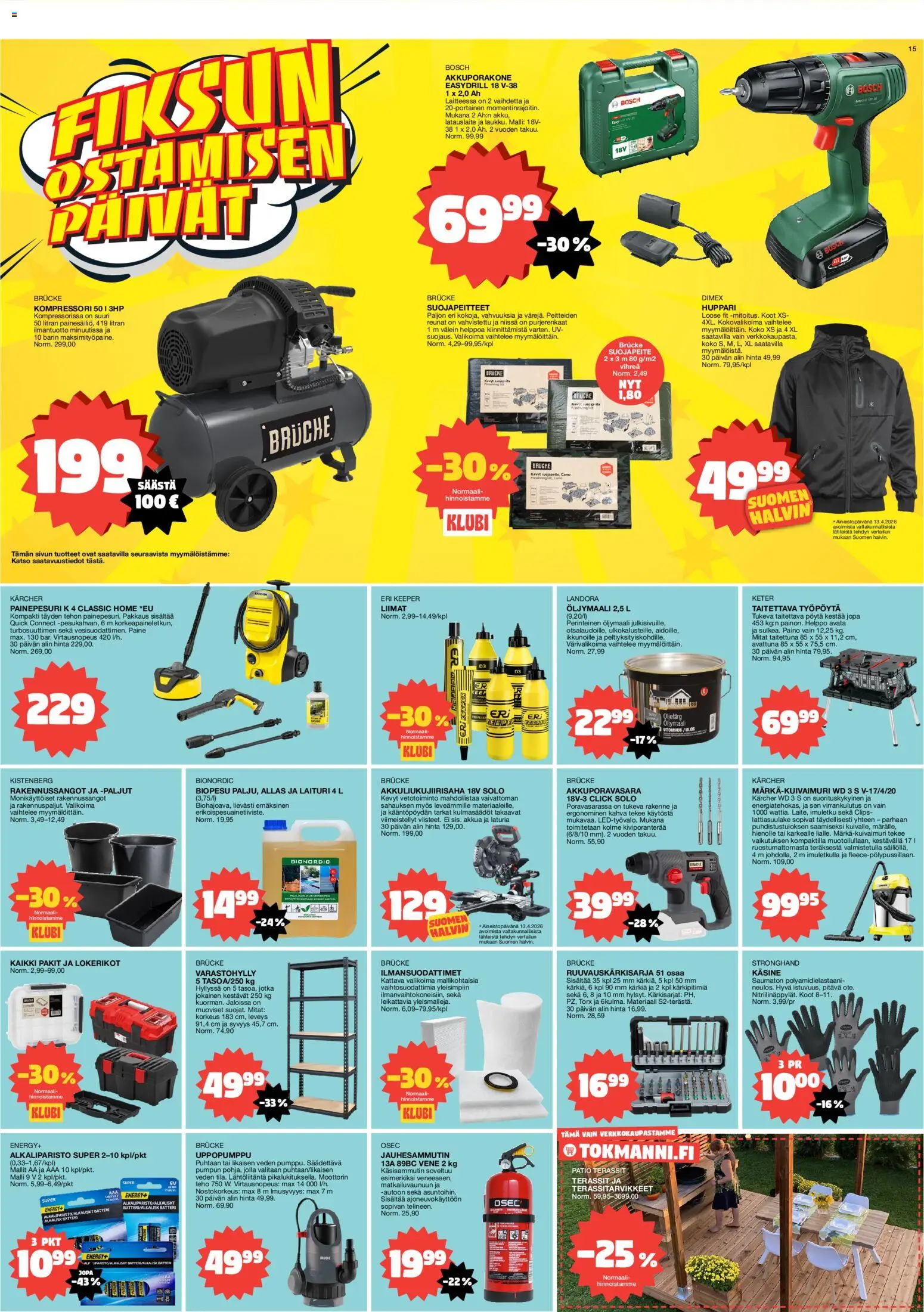 Tokmanni tarjoukset – voimassa 27.04.2026 alkaen | Sivu: 15