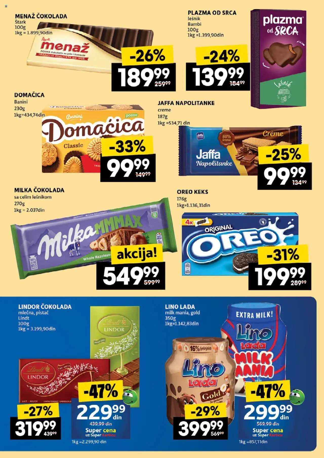 Idea katalog - važi od 03.07.2025 | Strana: 35 | Proizvode: Lešnik, Lino lada, Čokolada, Napolitanke