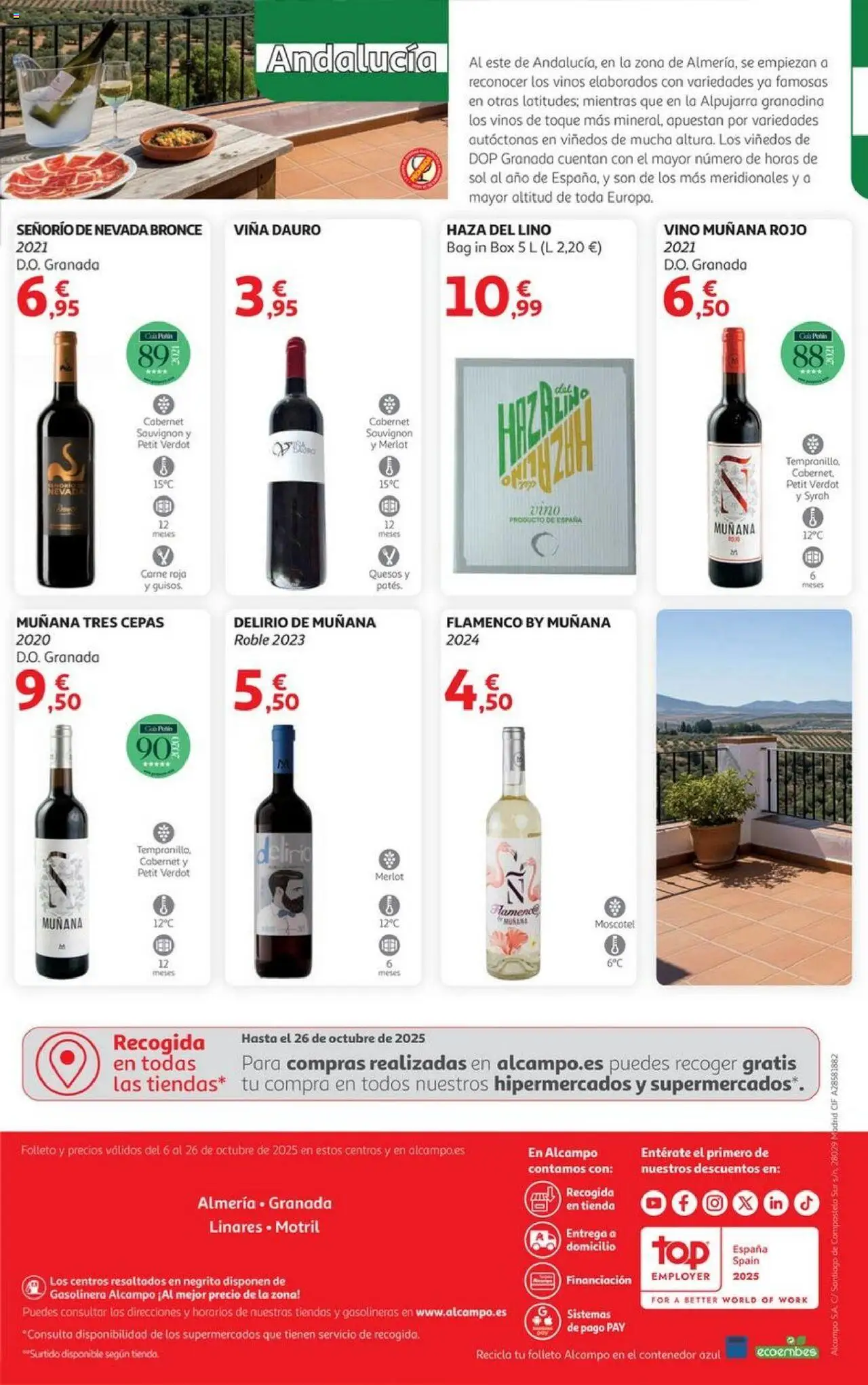 Alcampo - HG Andalucía Este │ válido desde el 06.10.2025 | Página: 40 | Productos: Vino