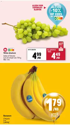  | Pagina: 17 | Producten: Bananen, Druiven, Schaal