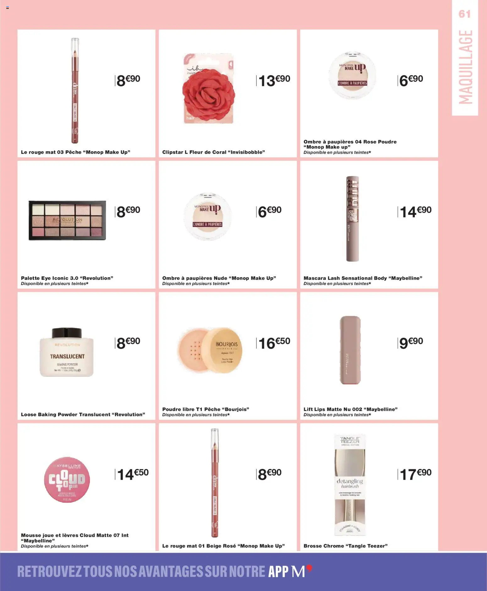 {H1} | Page: 61 | Produits: Pêche, Poudre, Mousse, Brosse