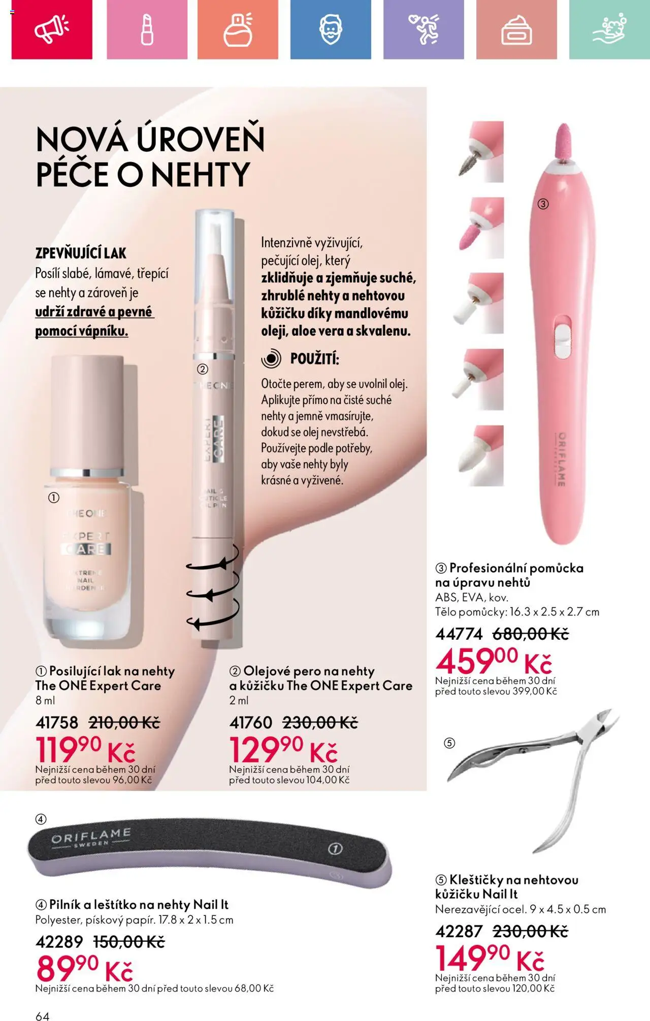Oriflame katalog č.08/2025 od 25.05.2025 | Strana: 64 | Produkty: Aloe vera, Nehty, File, Lak na nehty
