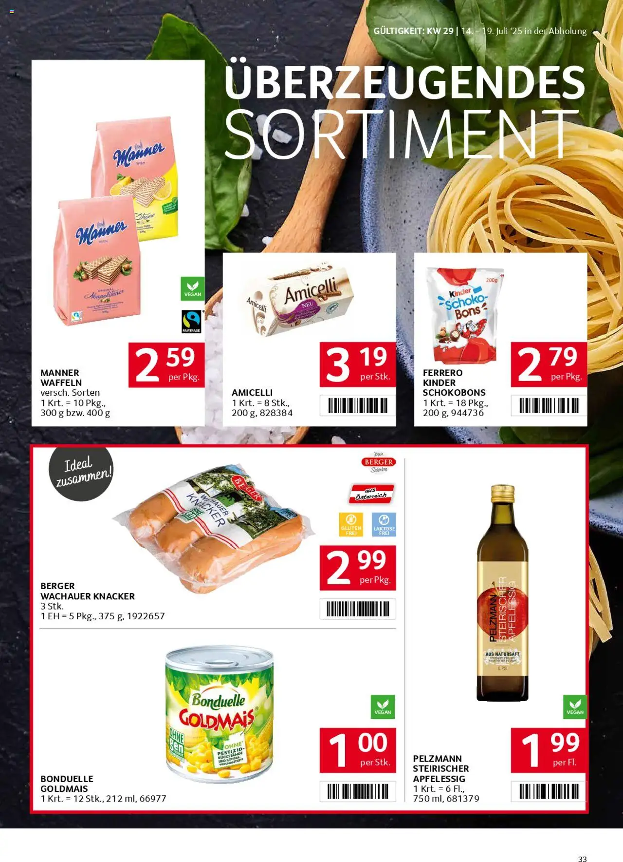 Transgourmet Flugblatt gültig ab 13.07.2025 | Seite: 33 | Produkte: Rum, Schinken