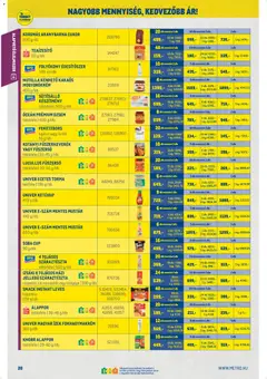 Metro Nagy Ajánlatok Kiskereskedőknek 2026/04 - amely érvényes a következő dátumtól: 07.04.2026 | Oldal: 20 | Termékek: Fűszerkeverék, Mustár, Mogyorókrém, Cukor