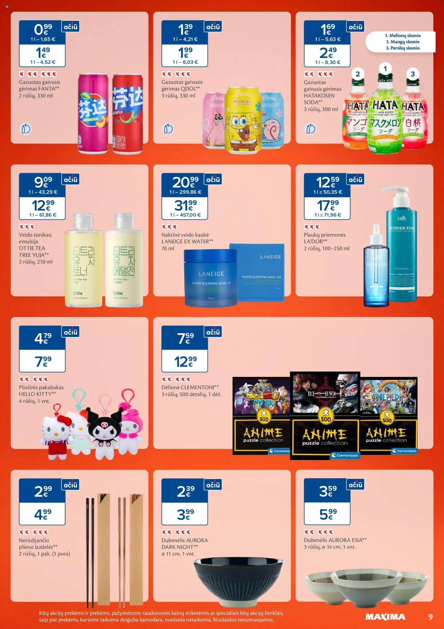 MAXIMA akcijos nuo 28.10.2025 | Puslapis: 9 | Prekių: Gaivusis gėrimas, Kaukė, Veido kaukė