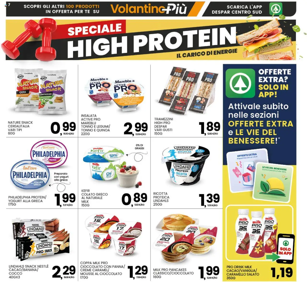 Volantino Interspar del 02.10.2025 | Pagina: 7 | Prodotti: Tè, Insalata, Ceci, Cocco