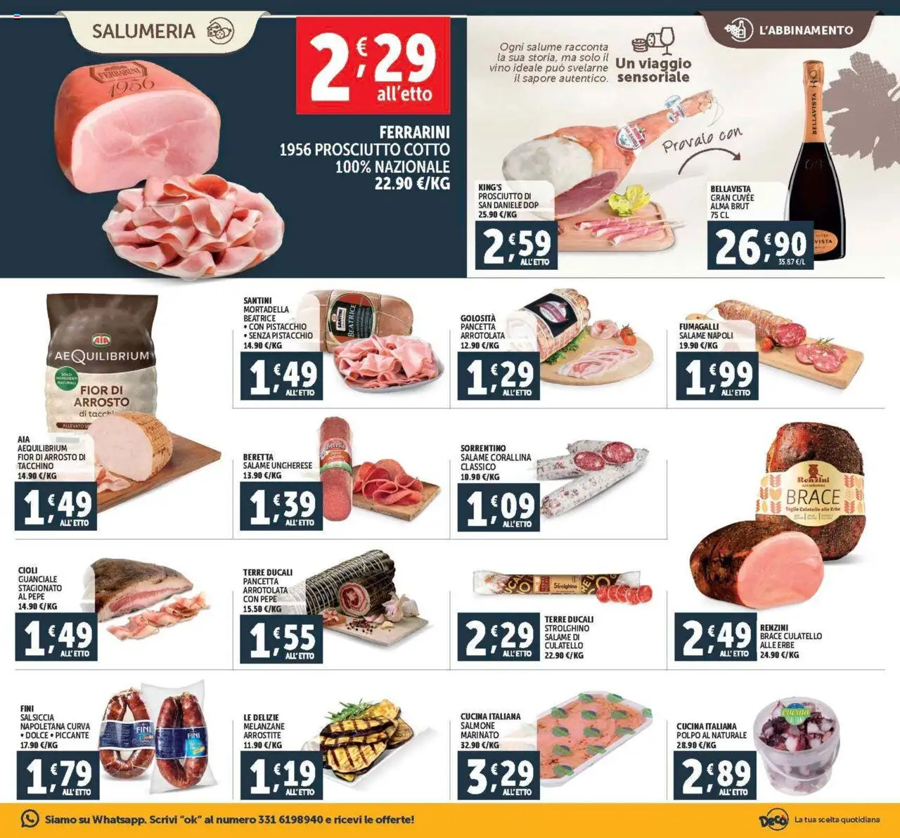 Volantino Decò del 08.08.2025 | Pagina: 3 | Prodotti: Polpo, Tacchino, Pepe, Salsiccia