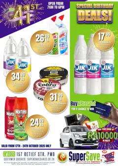 Super Save specials catalogue – valid from 17.10.2025 | Page: 95 | Products: Bleach, Perfume