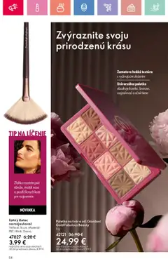 Katalóg Oriflame 12 2025 │ platný od 17.08.2025 | Strana: 54 | Produkty: Rozjasňovač, Štetec, Očné tiene