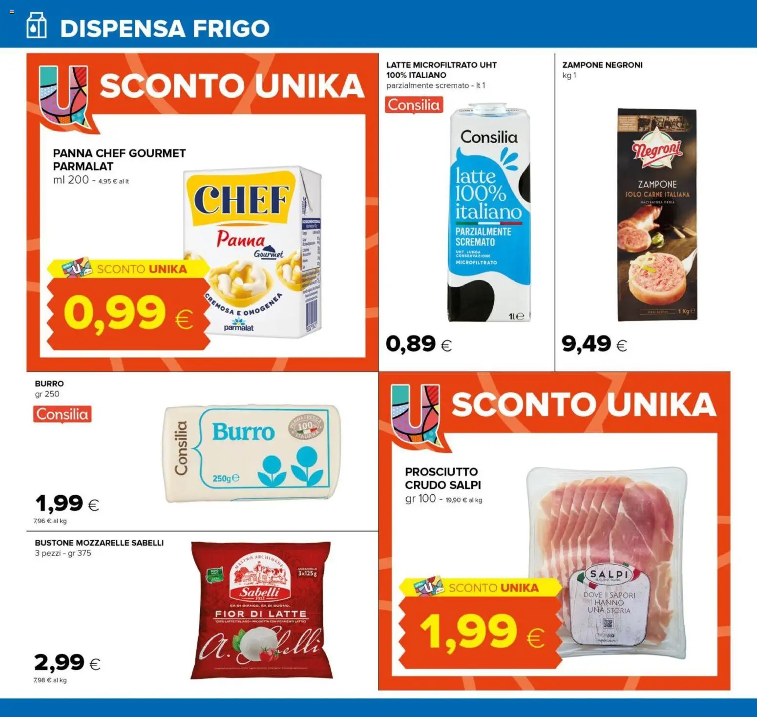 Volantino Tigre del 16.12.2025 | Pagina: 22 | Prodotti: Panna, Latte, Prosciutto, Burro