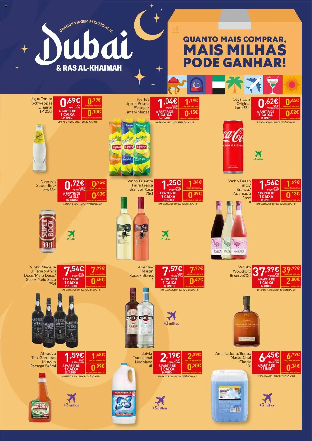 Recheio - Madeira │ válido de 16.09.2025 | Página: 3 | Produtos: Agua, Whisky, Super bock, Caixa
