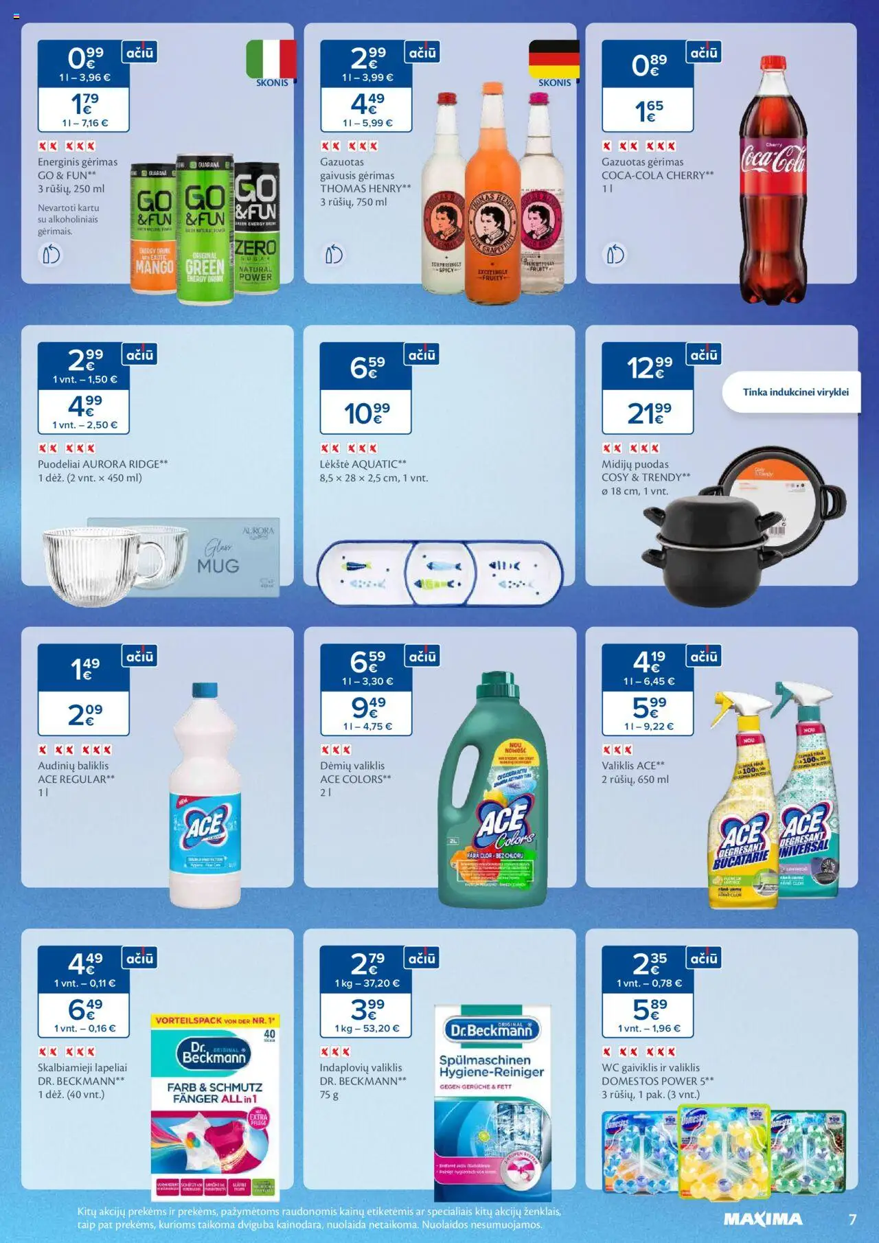 MAXIMA leidinys│galioja nuo 19.08.2025 | Puslapis: 7 | Prekių: Gaivusis gėrimas, Puodas, Wc, Dėmių valiklis