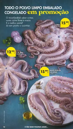 Pré-visualização TODO O POLVO LIMPO EMBALADO CONGELADO, Clean frozen octopus, packed and ready to cook. válido de 04.11.2025 | Página: 20 | Produtos: Polvo, Carne