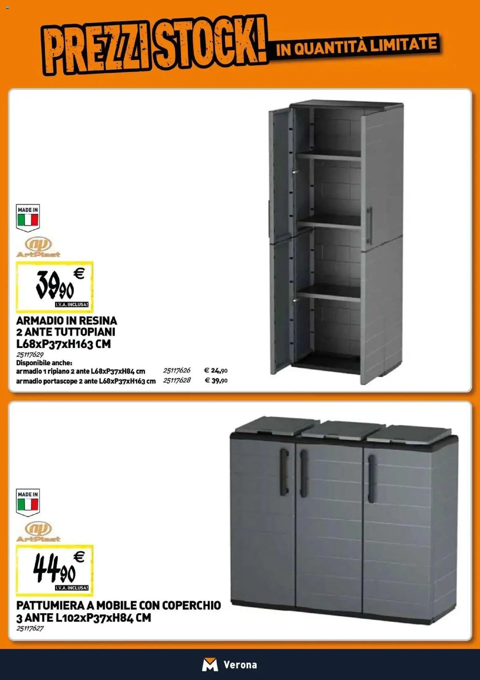 Volantino TECNOMAT del 19.02.2026 | Pagina: 19 | Prodotti: Ripiano, Mobile, Pattumiera, Armadio