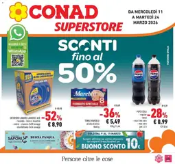 Anteprima del volantino Conad - Sconti fino al 50% valido a partire dal 11.03.2026