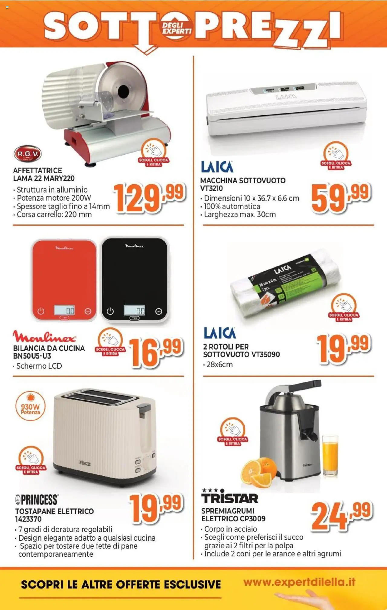 Volantino Expert del 02.10.2025 | Pagina: 18 | Prodotti: Succo, Macchina sottovuoto, Carrello, Spremiagrumi