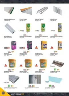 Pré-visualização Leroy Merlin Catálogo válido de 18.11.2024 | Página: 38 | Produtos: Isolamento, Argamassa