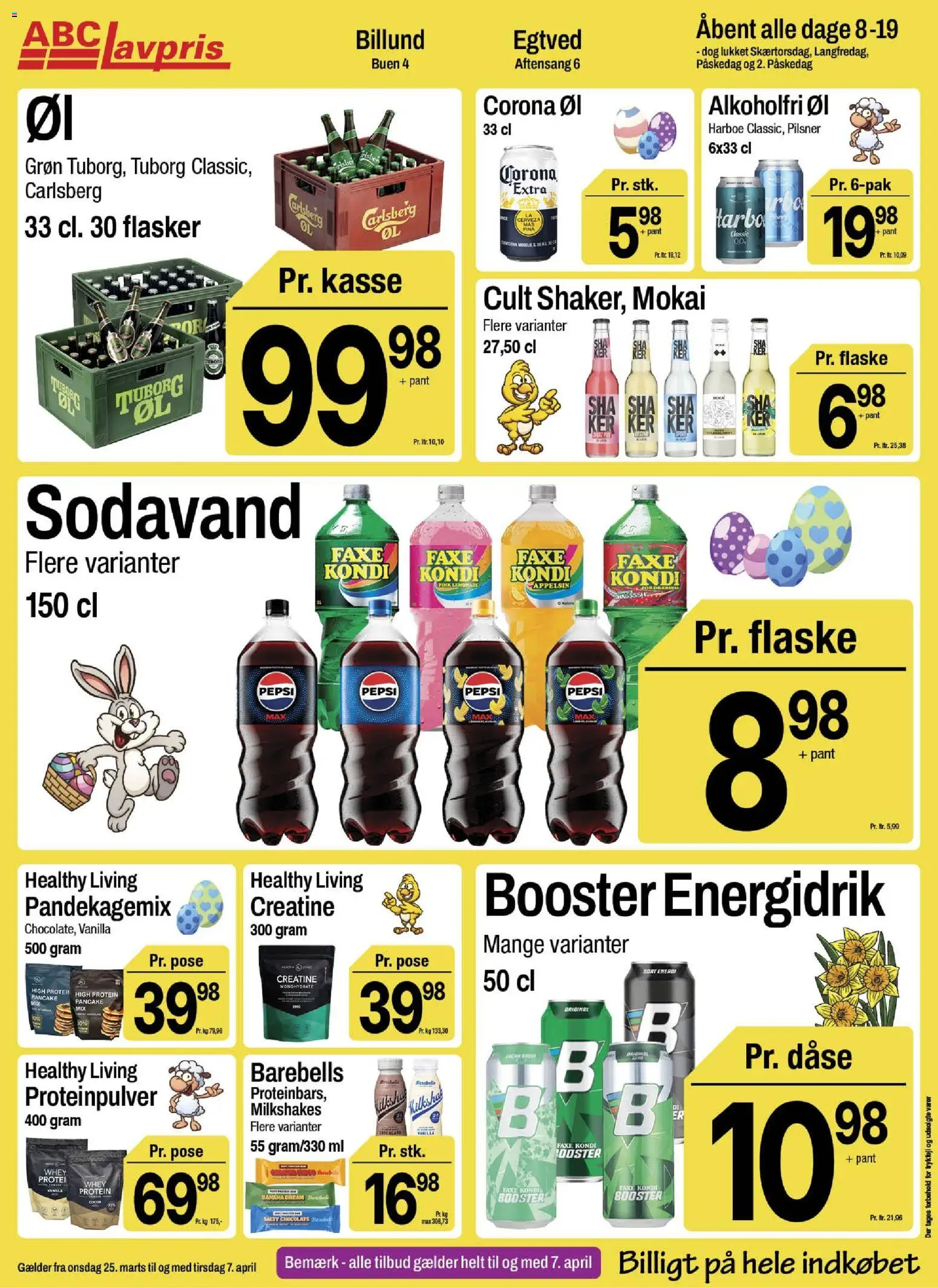 Abc Lavpris tilbudsavis – gyldig fra 25.03.2026 | Side: 14 | Produkter: Øl, Sodavand, Faxe Kondi, Pepsi