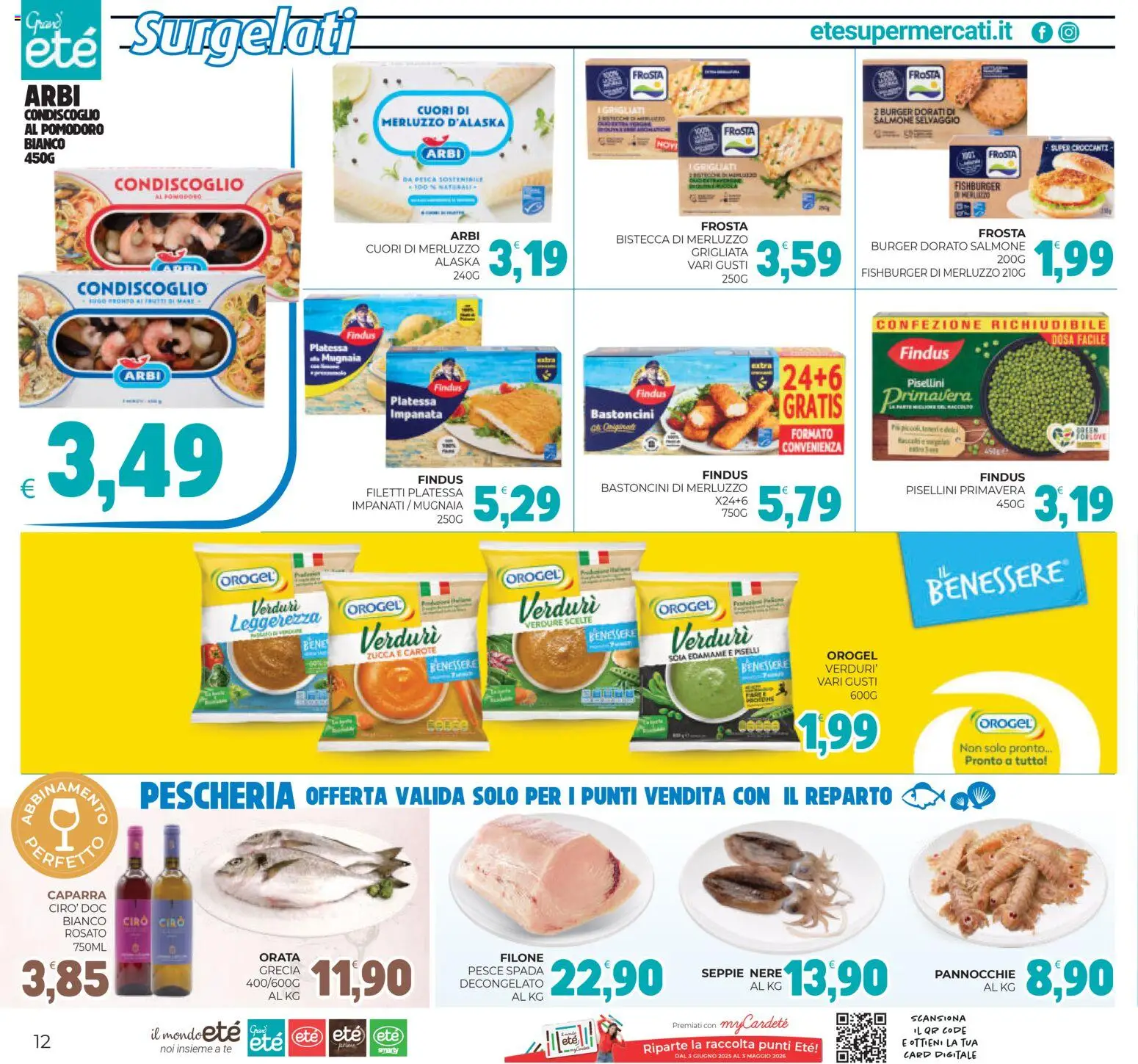 Volantino Eté del 27.02.2026 | Pagina: 12 | Prodotti: Salmone, Verdure, Zucca, Piselli