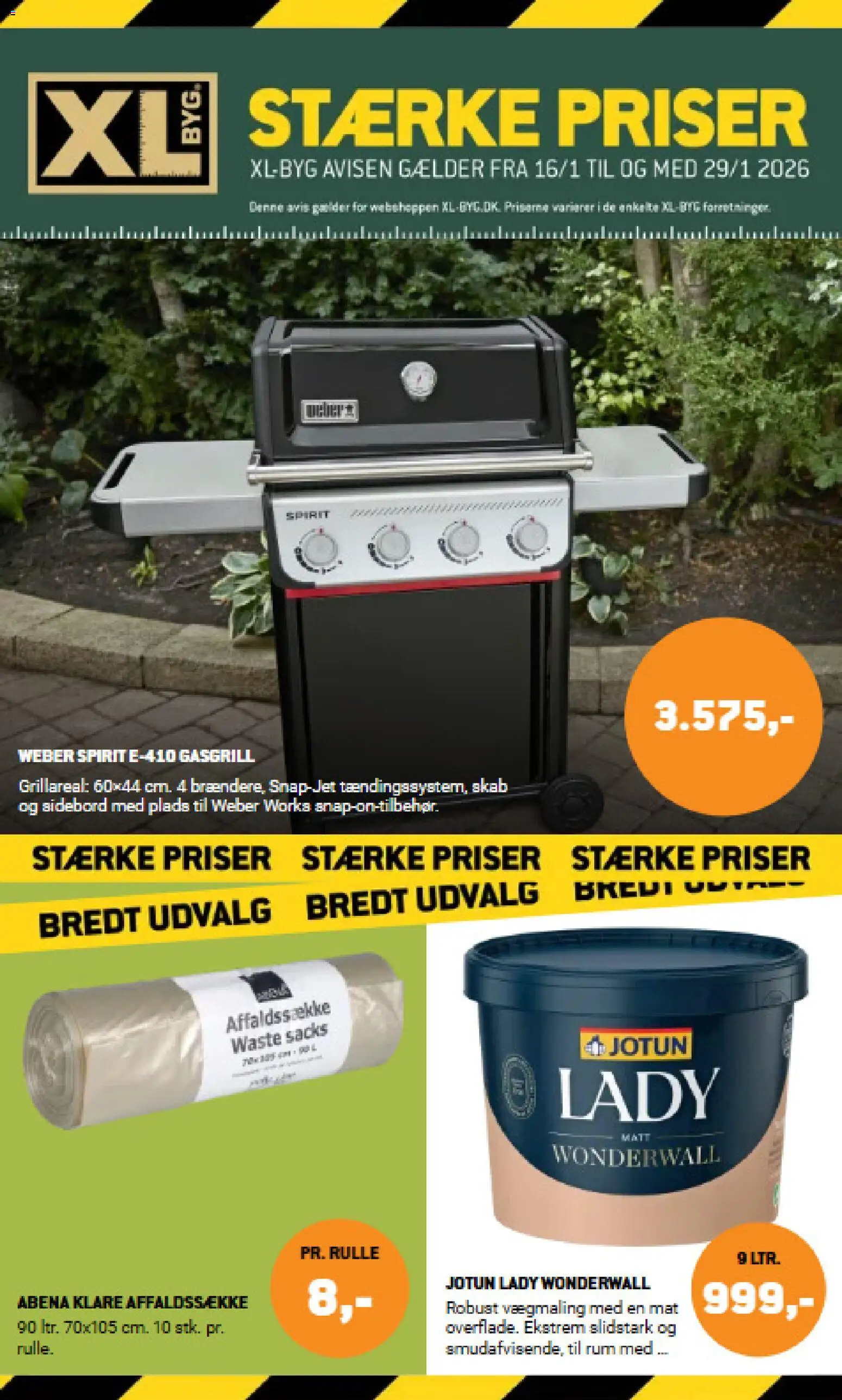 XL-BYG tilbudsavis – gyldig fra 16.01.2026 | Side: 1 | Produkter: Skab