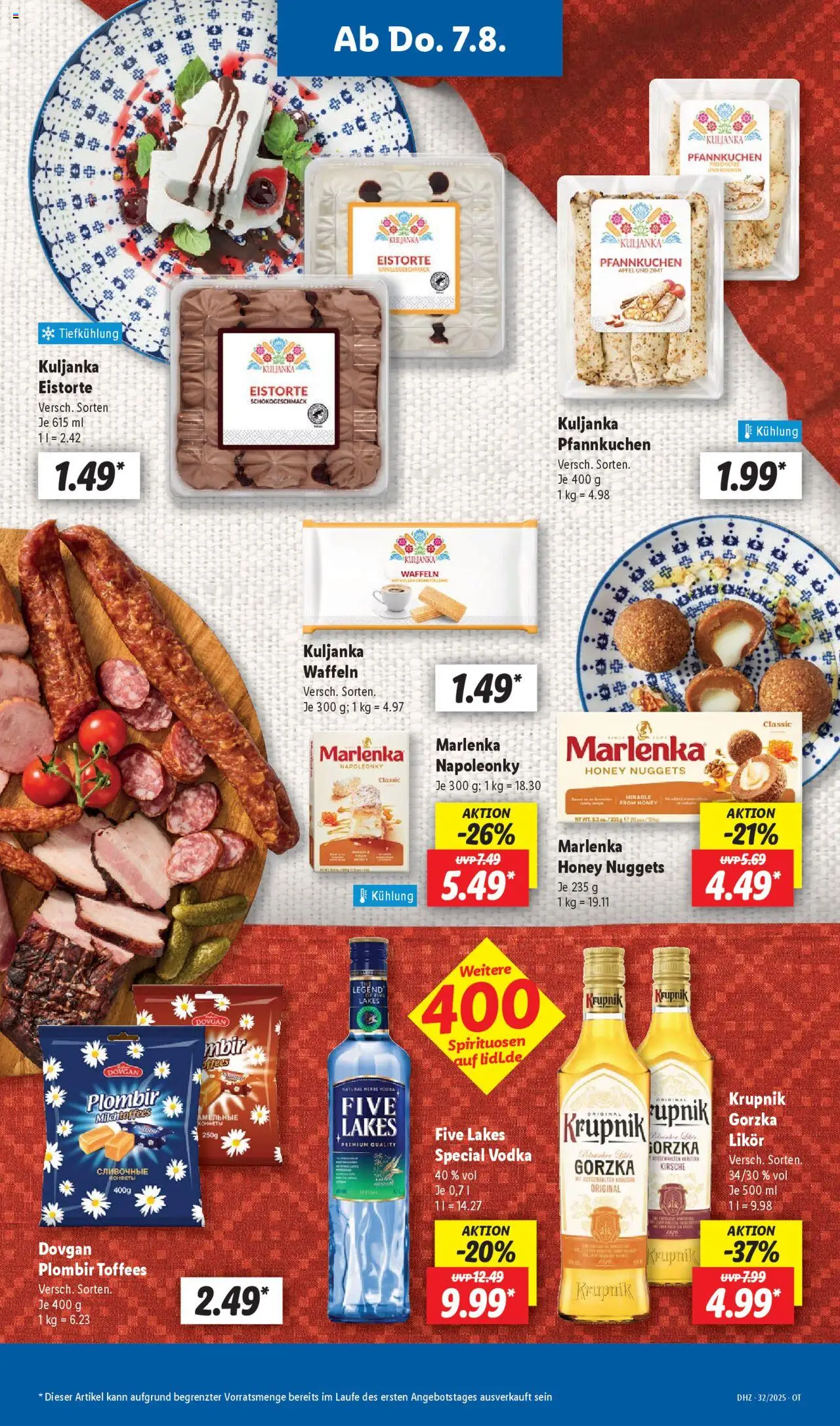 Lidl Prospekt Grimma - gültig ab dem 04.08.2025 | Seite: 45 | Produkte: Likör, Pfannkuchen, Creme, Waffeln