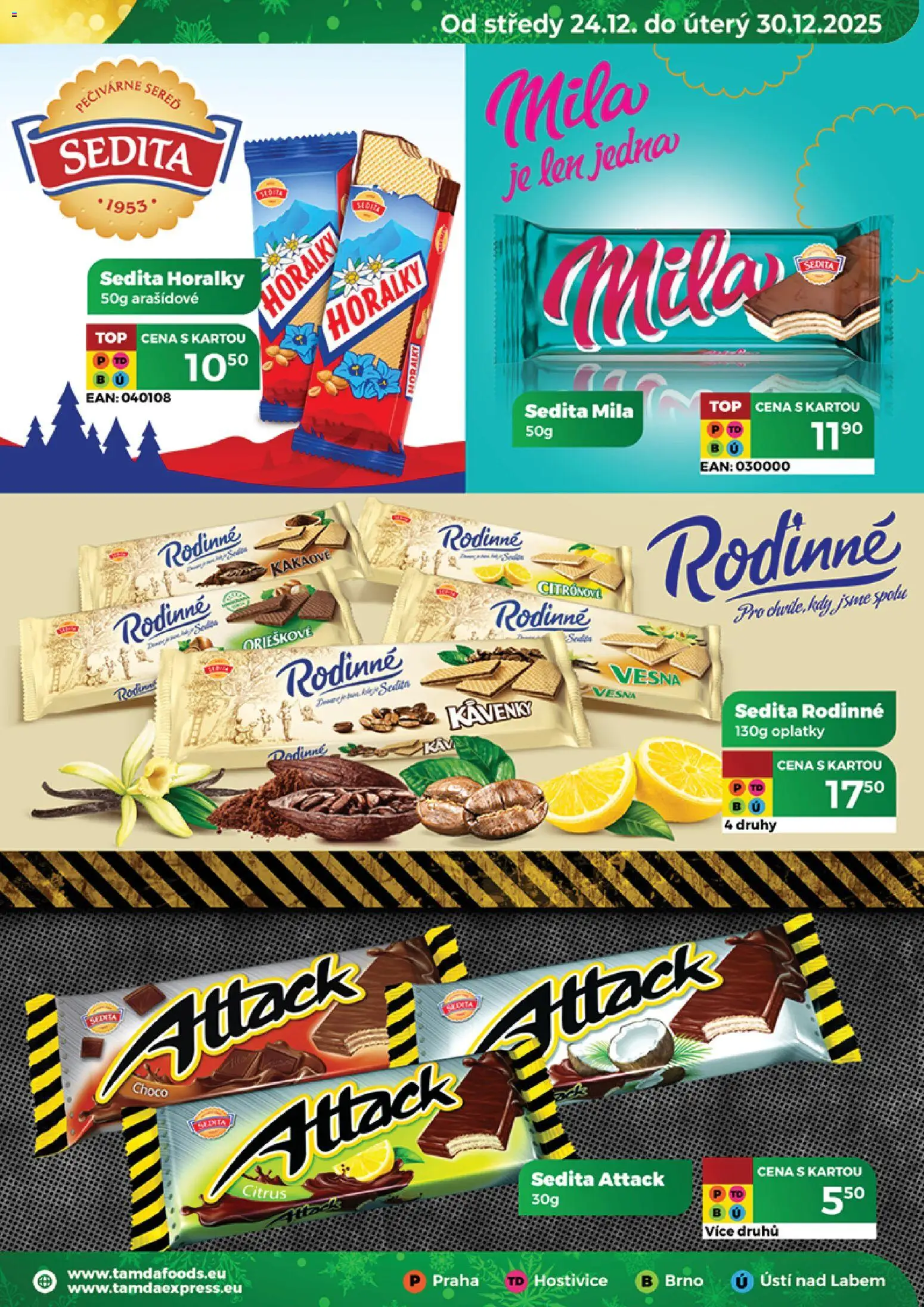 Tamda Foods leták od 24.12.2025 | Strana: 43 | Produkty: Káva, Horalky, Mila, Oplatky