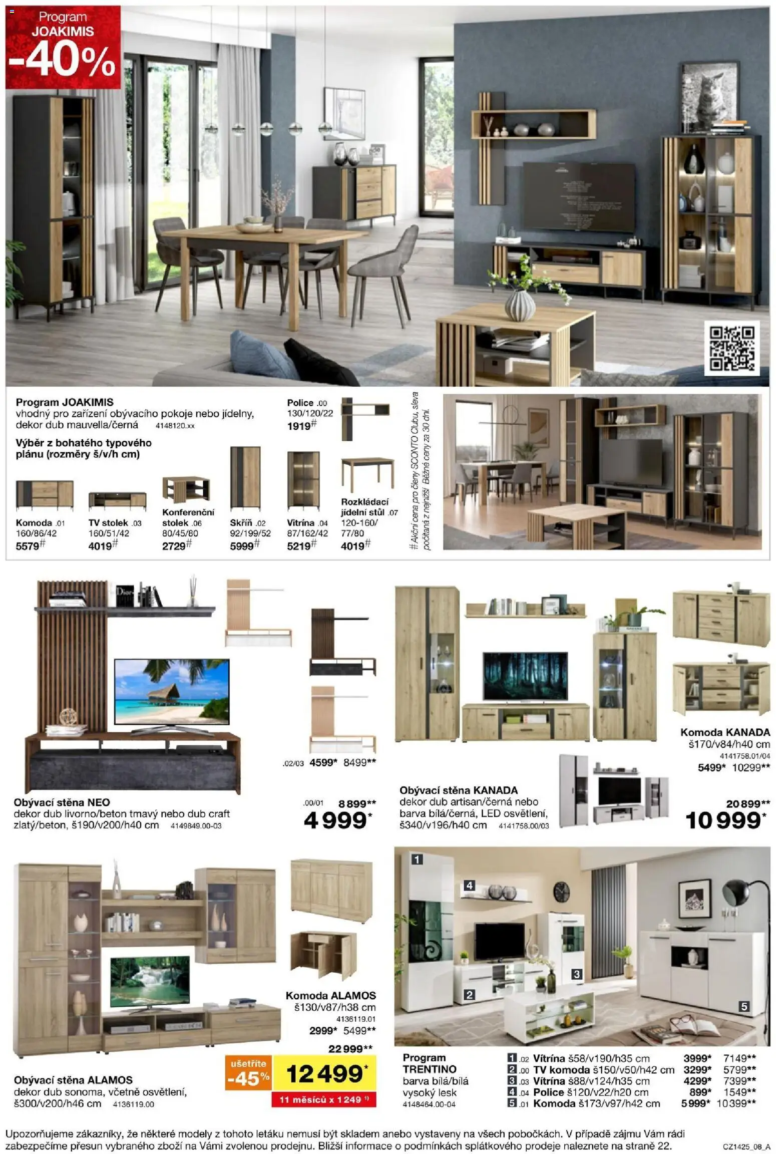 Sconto nábytek leták od 05.11.2025 | Strana: 8 | Produkty: Tv, Vitrína, LED, Skříň