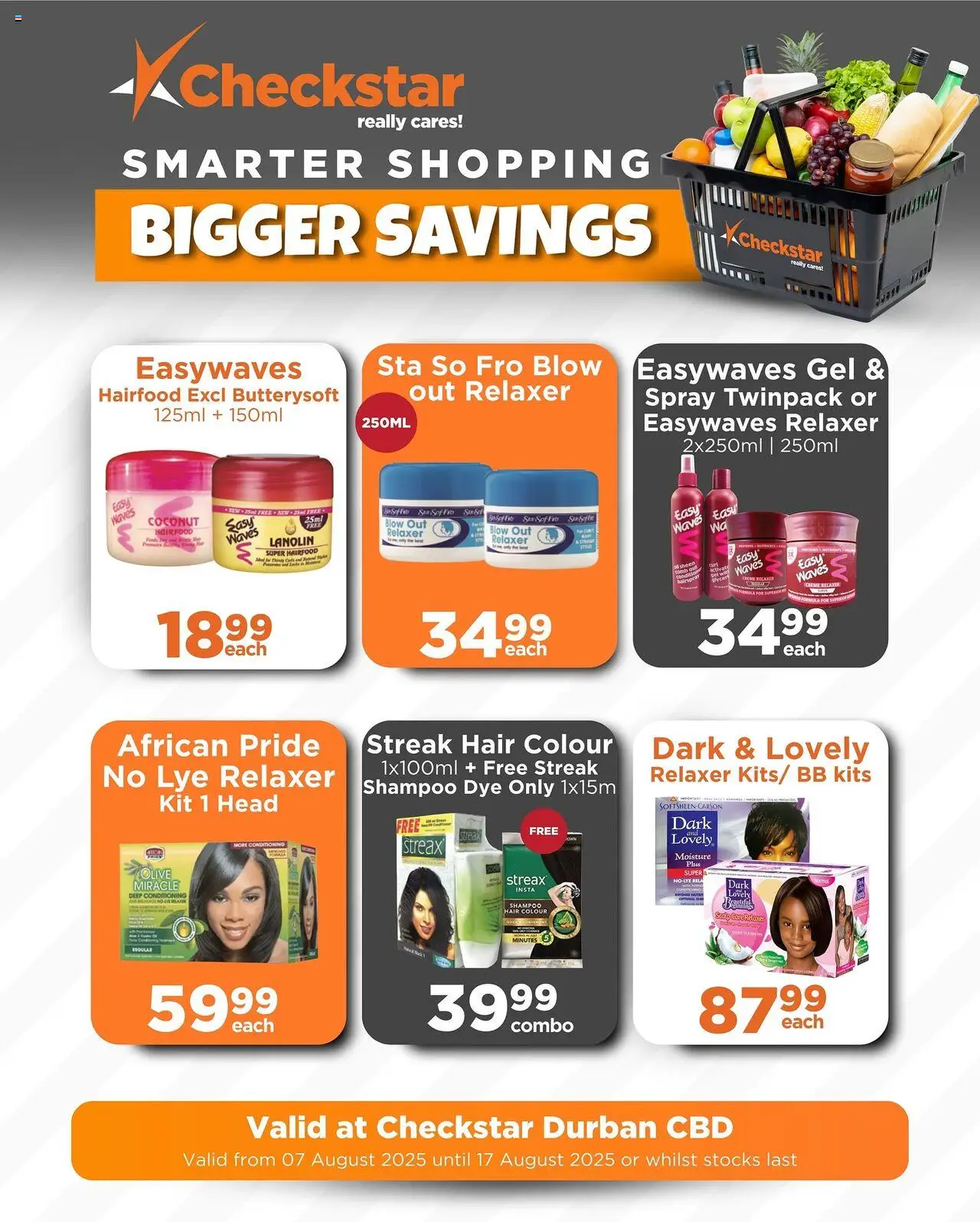Check Star Specials │ valid from 07.08.2025 | Page: 5 | Products: Hair colour, Shampoo, Dye, Relaxer