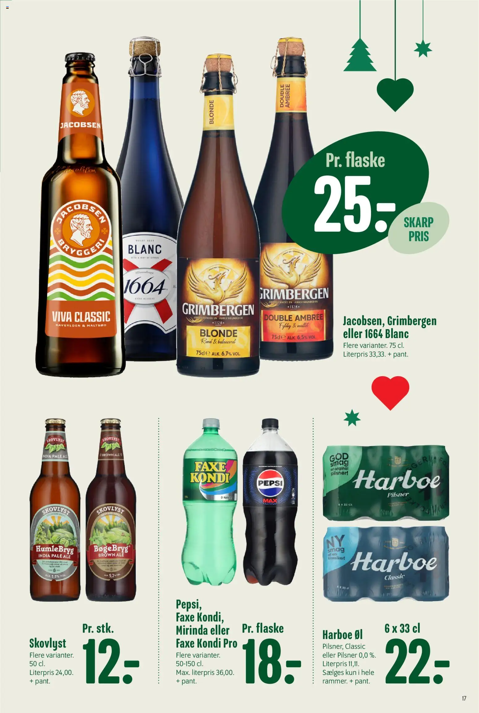 Min Købmand tilbudsavis – gyldig fra 12.12.2025 | Side: 21 | Produkter: Øl, Faxe Kondi, Pepsi