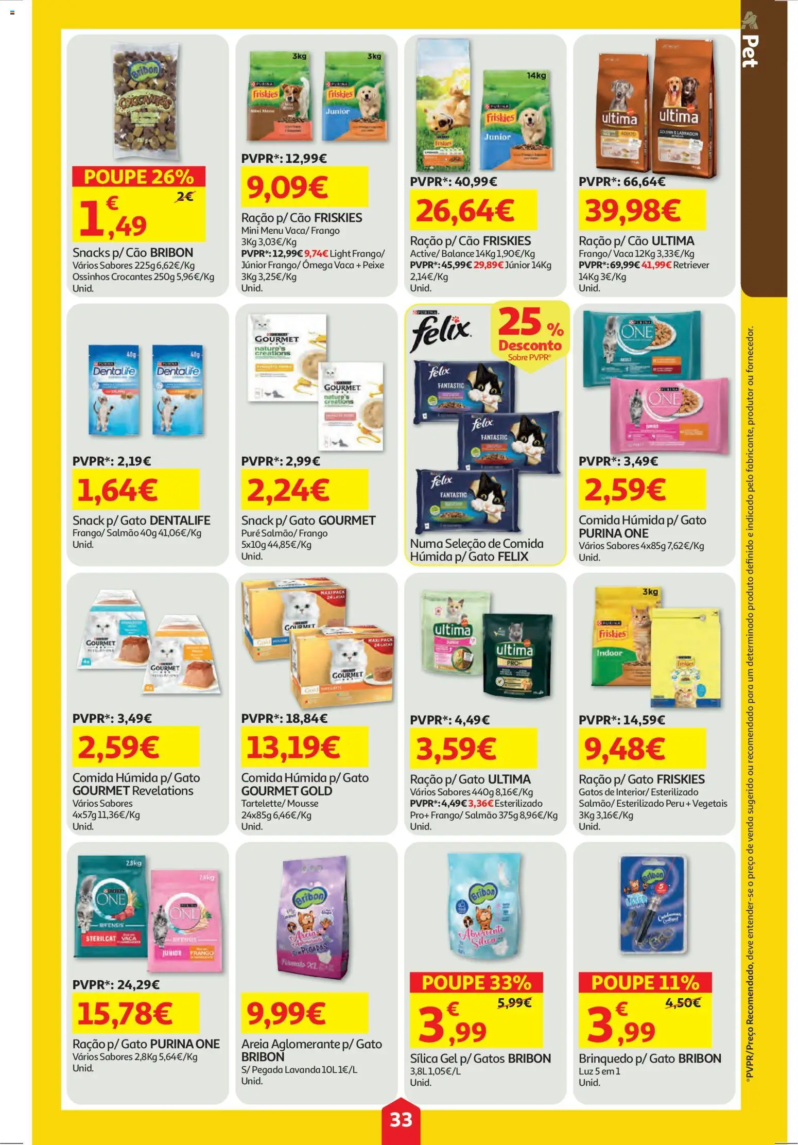 Auchan folheto │ válido de 19.03.2026 | Página: 33 | Produtos: Purina one, Areia, Peru, Peixe