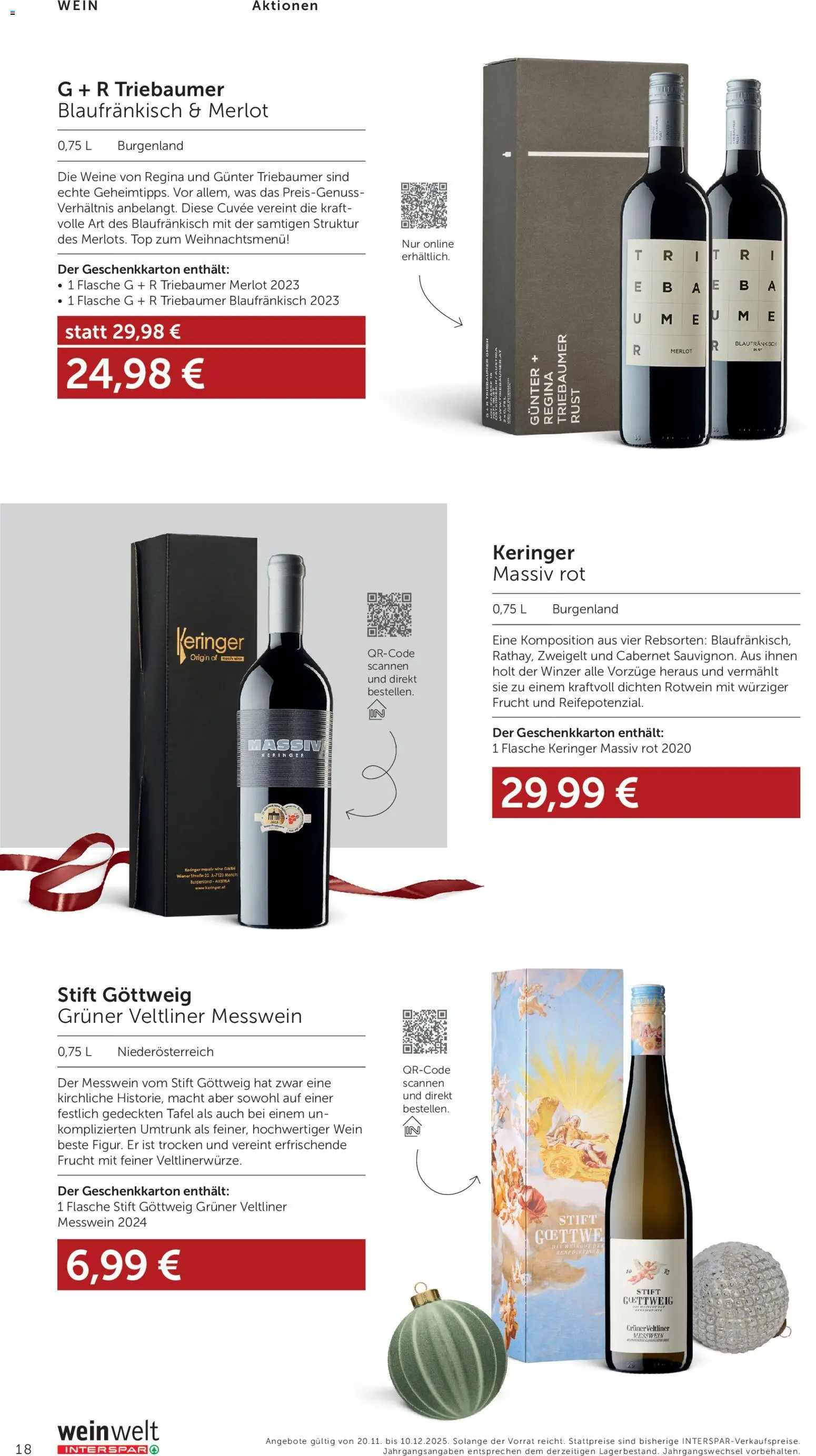 Interspar Wein Welt gültig ab 20.11.2025 | Seite: 18 | Produkte: Wein