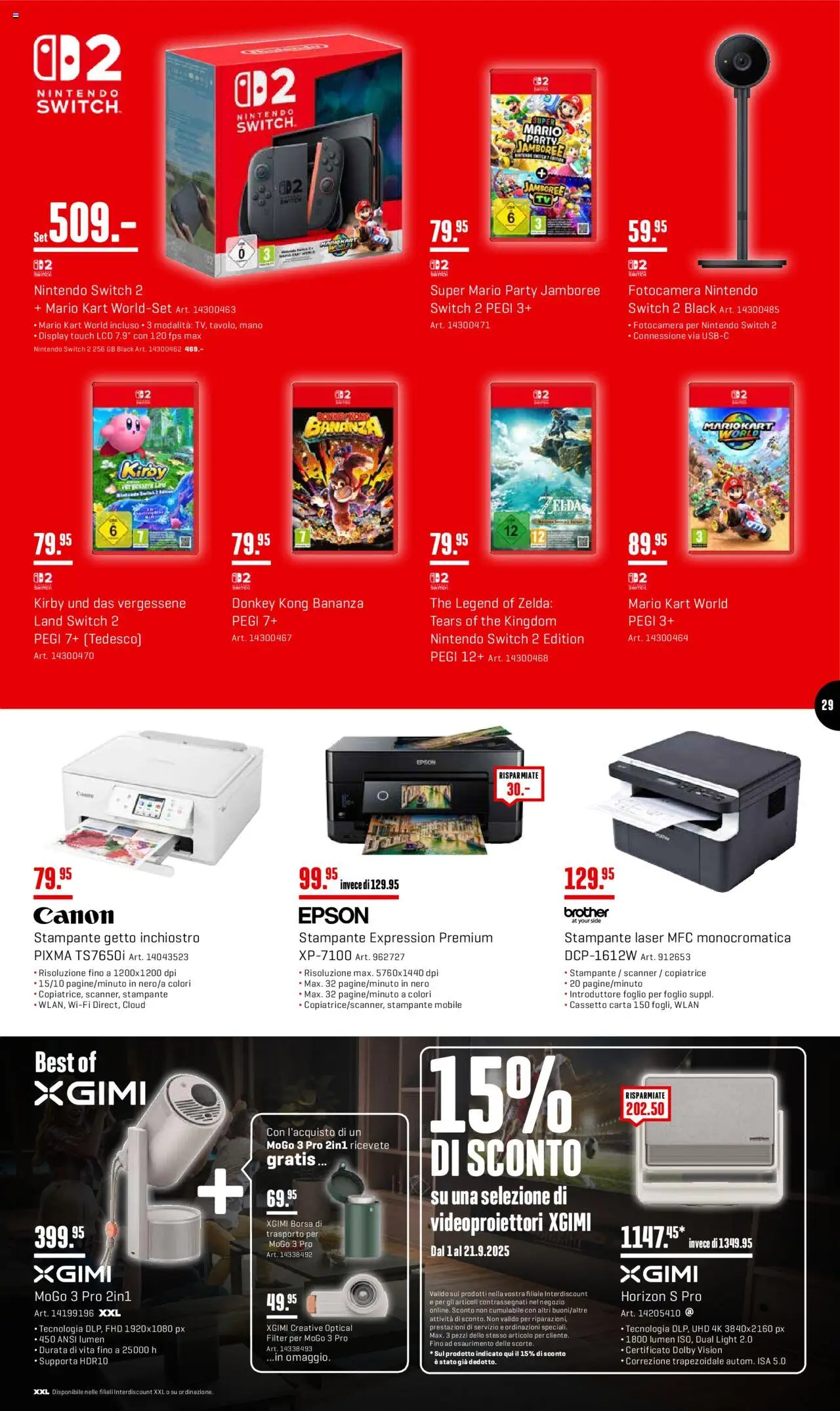 Interdiscount Aktionen Brand Love IT – gültig ab 08.09.2025 | Seite: 29 | Produkte: Epson