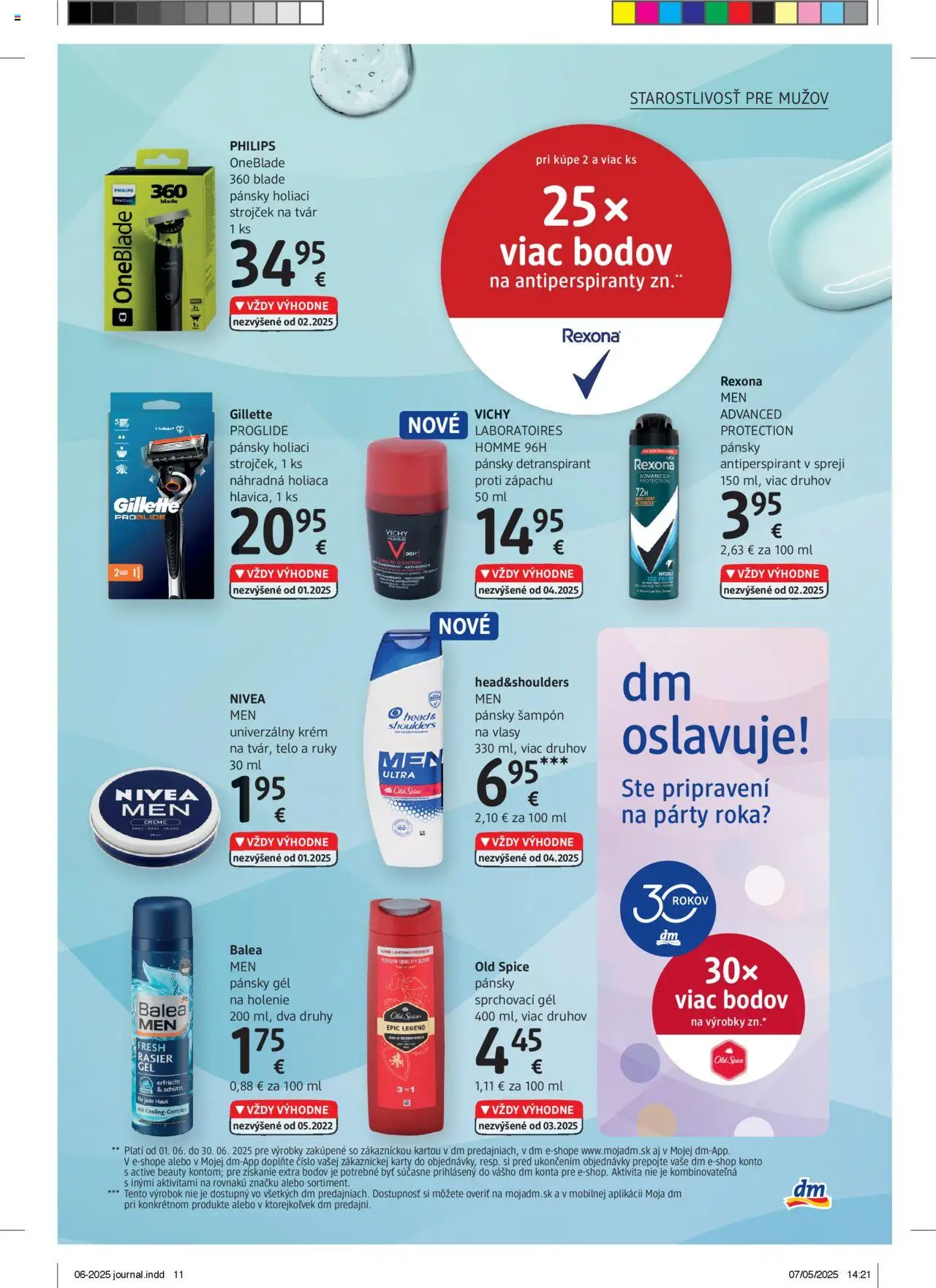 dm drogerie Journal Jún 2025 │ platný od 01.06.2025 | Strana: 11 | Produkty: Strojček, Holiaci strojček, Old Spice, Šampón