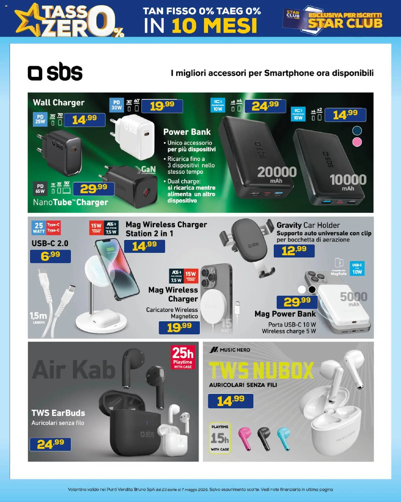 Volantino Euronics del 23.04.2026 | Pagina: 37 | Prodotti: Auricolari, Iphone, Power bank, Smartphone